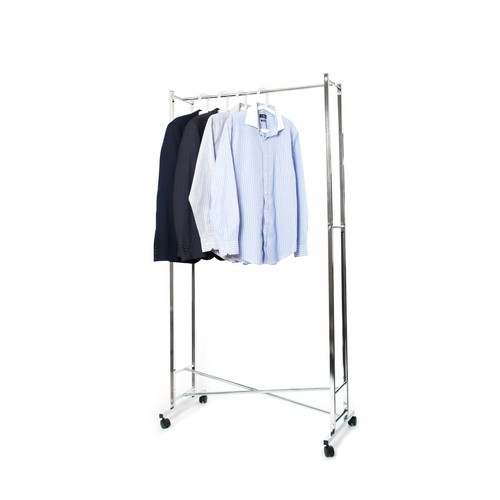 Portable folding clothes - folding, rail